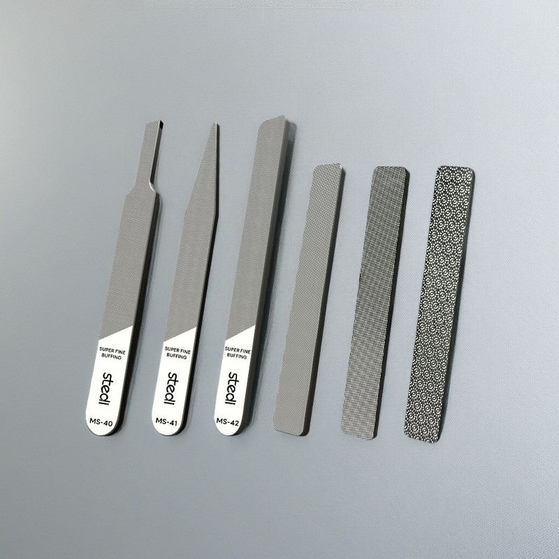 6 Chiếc Stedi Siêu Mịn 10000 Grit Thủy Tinh Tập Tin Cho Gundam Mô Hình Quân Sự Nano Dụng Cụ Đánh Bón
