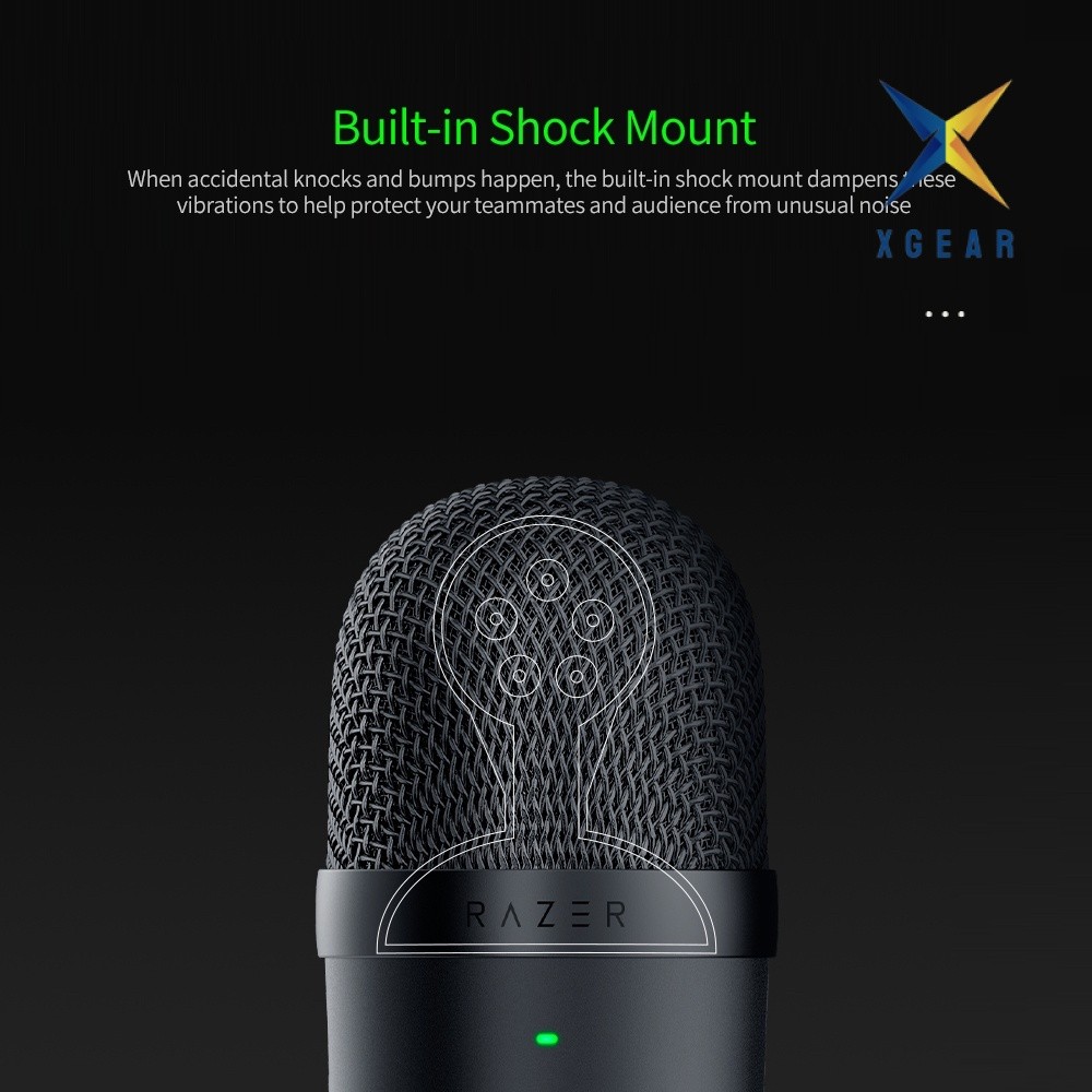 Micro Razer Seiren V3 Mini | Ultra-Compact USB Microphone | Supercardioid | Tap-To-Mute | Giảm Xóc Tích Hợp - XGear | BigBuy360 - bigbuy360.vn