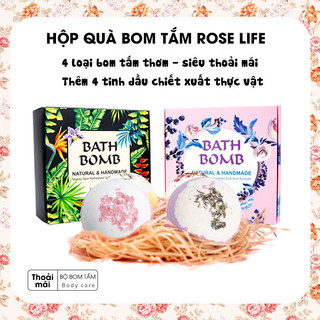 Viên tắm sủi bọt 4 mùi hương thả bồn tắm sủi bọt có màu dưỡng da mịn màng, thư giãn, hương nước hoa lành tính