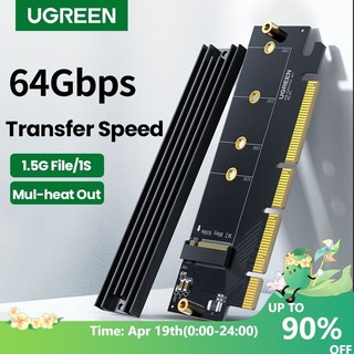 Cạc mở rộng UGREEN PCIE sang M2 NVMe M.2 PCI 32Gbps PCI-E x4/8/16 M&B Key SSD