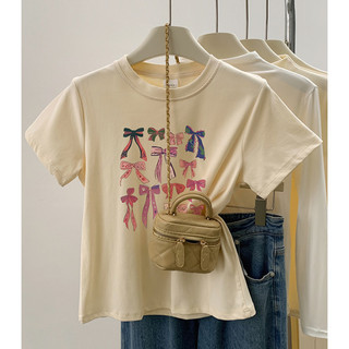 Fashmily Hàng Sẵn Có 100% Cotton Oversize Áo Nữ Mới Mùa Hè Hàn Quốc Tay Ngắn Thời Trang Unisex Tee Rời Cổ Tròn Quần Áo Nam