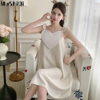 Bộ đồ ngủ nữ MUSHIQI Suspender Love Girl Váy ngủ ngọt ngào dễ thương