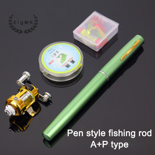 Cần câu bút mini di động cần câu penfishingrod cần bút a + p dòng trống cuộn