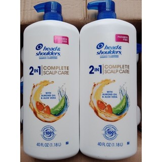 Dầu gội xả 2in1 Head & Shoulders⚡hàng nhập Mỹ⚡ Complete Scalp Care With Almond Avocado Oils 1.18L