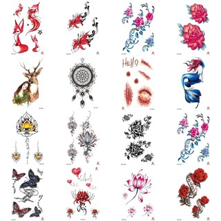 Hình Xăm Dán Khoảng 15 Ngày Không Trôi, Tattoo Tạm Thời Mini, Gợi Ý Vị Trí Dán Cực Chất,Nhiều Màu Sắc - The Sally Shop