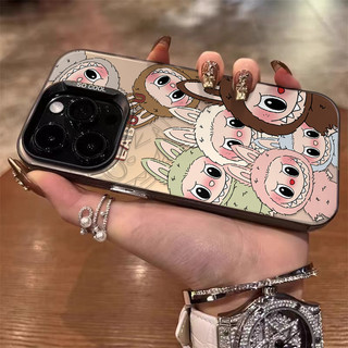 ốp iphone 11/12/13/14/15 Pro Max Cute Lovely Labubu nhám chống sốc Case For ốp lưng iphone 11,12,13,14,15,11PM,12PM,13PM,14PM,15PM