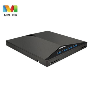 Ổ đĩa dvd di động mmluck usb 3.0, ổ ghi dvd ngoài usb3.0 type-c, đầu ghi cd super drive plug and play slim máy nghe nhạc dvd ngoài đa chức năng notebook