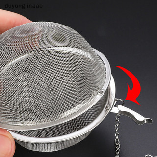 (Duyonglinaaa) Máy pha trà không gỉ Sphere Locking Spice Tea Ball Strainer MeshTea Filter Tool MỚI