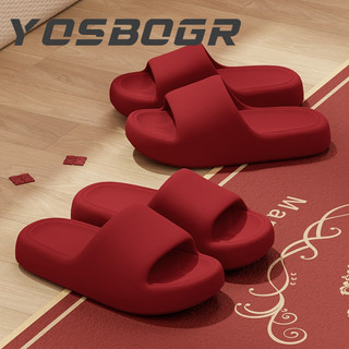 YOSBOGR  dép cross đế cao dép nữ dép đi biển Chống Trượt Độn đế Tiện lợi Đế chống trơn trượt Siêu nhẹ FBT243054D 20Z240517