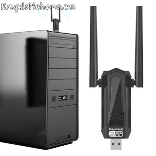 Bộ chuyển đổi wifi usb 1300mbps băng tần kép 2.4 / 5ghz cho máy tính để bàn windows xp / vista / 11 / 10