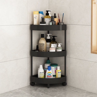 kệ để đồ nhà bếp , phòng tắm góc tường tam giác 3-4 tầng có bánh xe gọn gàng