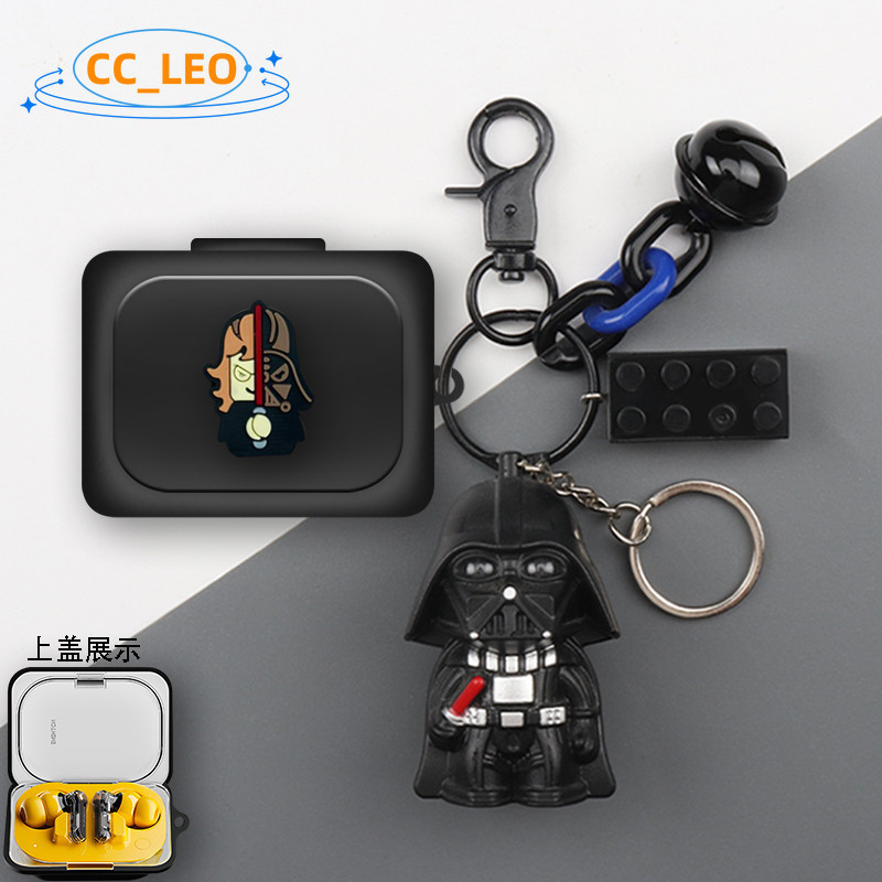 For Nothing Ear (a) Case Cartoon Keychain Cute Snoopy Silicone Soft Case Burger Pendant Nothing Ear 