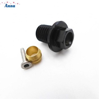 【Anna】Efficient Brake Performance Connecting Nut and Olive Insert Set for Shimano BH90
