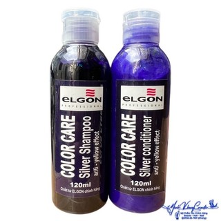 Cặp gội xả tím khử vàng Elgon Color Care Silver Mini 120mlx2 ( New 2023 ) - MK