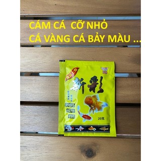 Thức ăn cá bảy màu orgo 20g - cám cá vàng cá bảy màu cá guppy