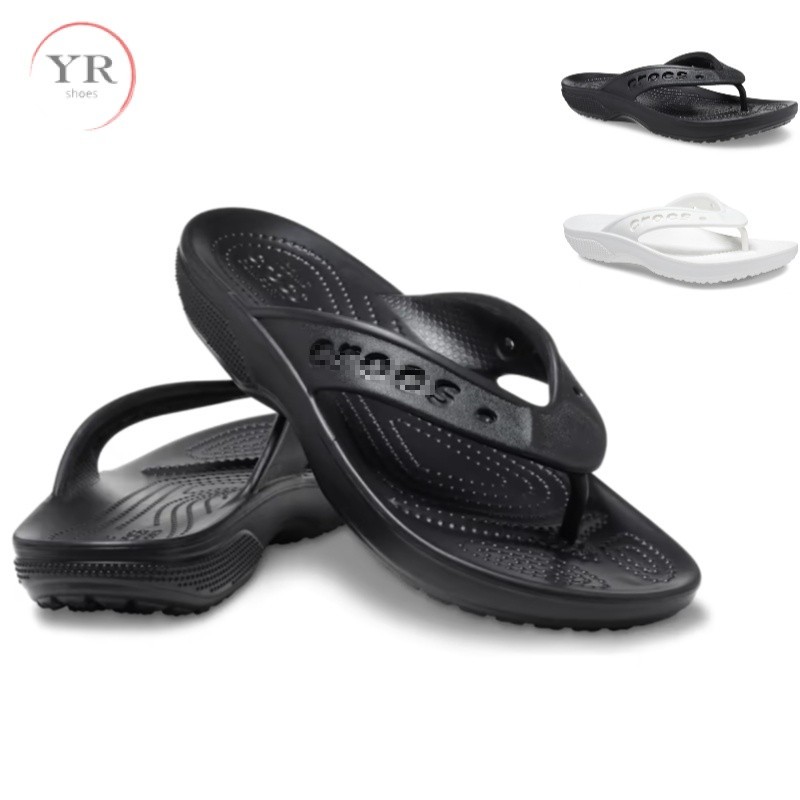 Unisex Nam Nữ Flip Flops Nhẹ Crocs Flip Flops Chống Trơn Trượt Ngoài Trời Crocs Baya II Flip Flops