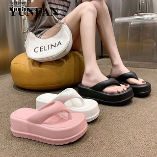 Dép đế dày YUNFANThick tăng chiều cao 7cm, làm bằng chất liệu EVA mềm, chống trượt, thời trang Hàn Quốc, phù hợp cho nữ