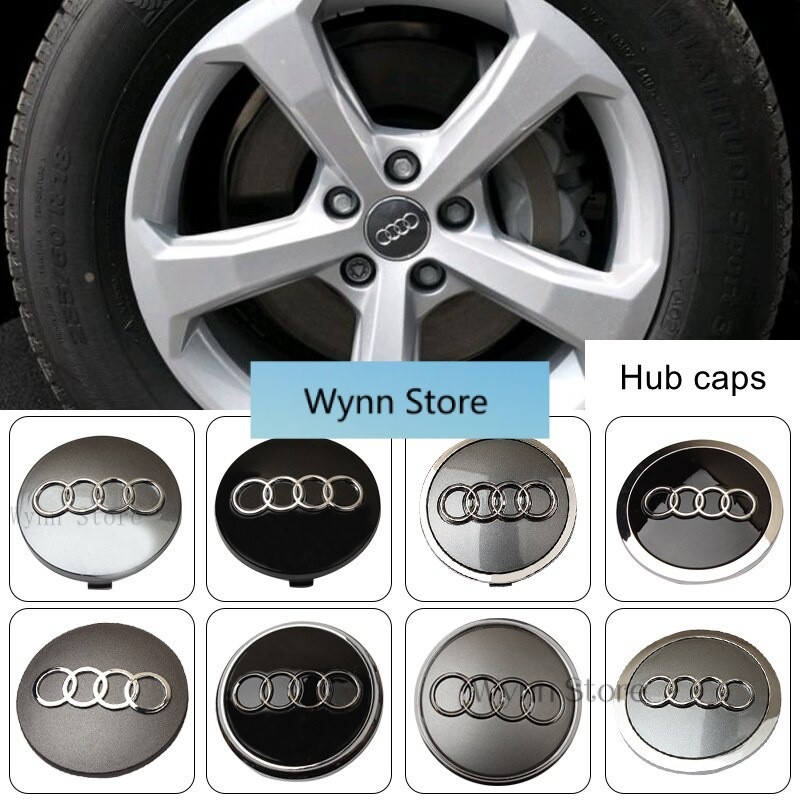 ♣♣4 60mm 61mm 68mm 69mm 77mm Vành bánh xe trung tâm trung tâm dành cho Audi Q5 Q7 A1 A3 A4 A6 A8 Nắp