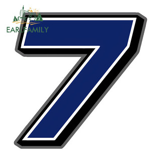 Earlfamily 13cm đua số xe dán tắc xước nghệ thuật câu cá hộp đua trôi vinyl decal cá tính bên ngoài phụ kiện