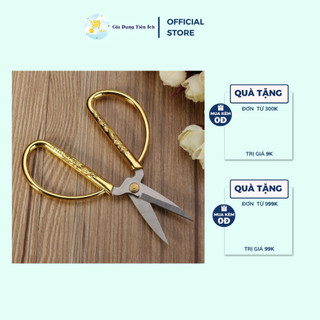 Kéo Cắt Vải, Thực Phẩm, Kéo Rồng Vàng Bé K42 Dày Dặn,Sắc Bén Mta-Mart2