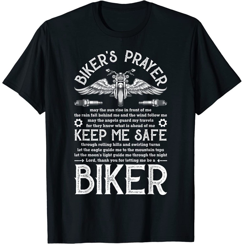 Mới Biker 'S Cầu Nguyện Vintage Xe Máy Biker Đi Xe Máy Áo Thun