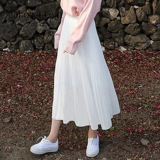 Chân Váy Chiffon Lưng Thun Dáng Rộng Thời Trang Mùa Hè Xinh Xắn Cho Nữ