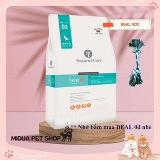 10kg Thức ăn cho chó gà và cá hồi Natural core bene M50