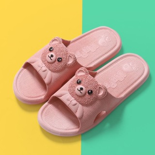 [Siêu cute hottrend] Dép lê, dép nữ quai ngang, dép đi trong nhà ,văn phòng ,nhà tắm hình gấu Happy