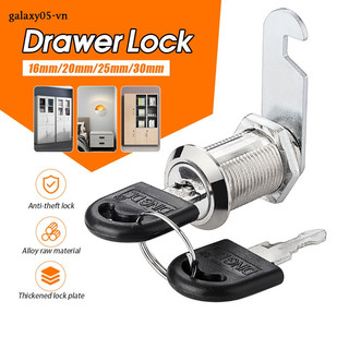 Ổ khóa tủ chén/hộp thư 16mm 20mm 25mm 30mm kèm 2 chìa khóa,khóa tủ trục vuông, khóa tủ gỗ, khóa tủ sắt, khóa tủ hồ sơ