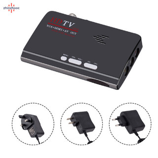 Vip dvb-t / dvb-t2 bộ thu sóng tv dvb t / t2 hộp tv vga av cvbs 1080p đầu thu vệ tinh hd kỹ thuật số có điều khiển từ xa