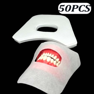 Bộ 50 Nha Khoa Răng Miệng Vải Cotton Khăn Mặt Gạc Nha Khoa Mặt nạ Miệng Vải Nha Khoa Nước Bọt Miếng Lót Vật Liệu Nha Khoa