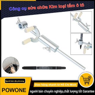  POWONE Công cụ đánh dấu sơn bánh xe có mày song song với Hồi phục dữ liệu Công cụ sửa chữa Kim loại tấm ô tô  