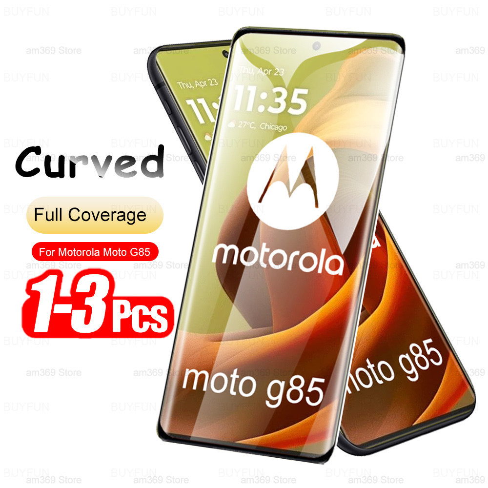 1-3 Chiếc Cong Kính Cường Lực Cho MotoRola Moto G85 6.67inch 2024 Mặt Trước Bảo Vệ MotoRola MotoG85 