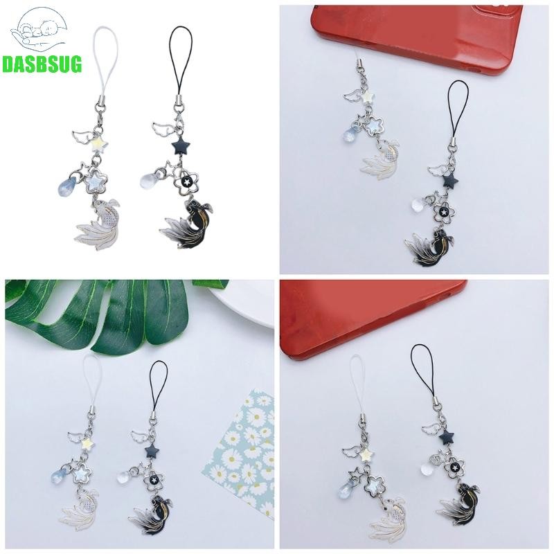 Cute Kois Fish Star Keychain Lanyard String Fashion Straps Decor for Phone Cases