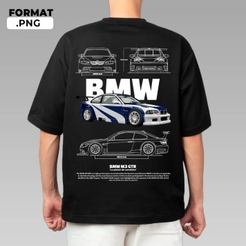 Áo thun BMW M3 GTR Cần có áo thun tốc độ Baju Microfiber Jersi