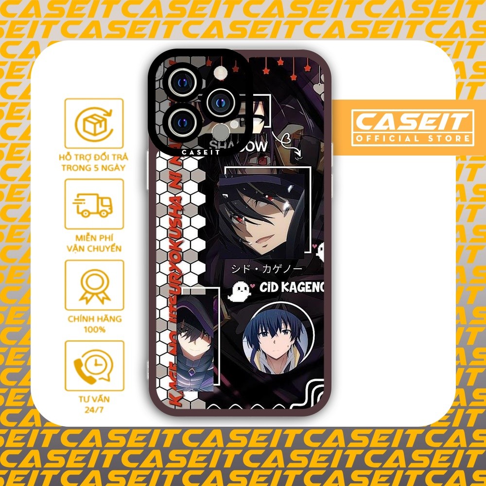 Ốp lưng iPhone Cạnh Vuông Samsung Xiaomi Oppo Caseit Cid Kagenou Ta muốn trở thành chúa tể bóng tối
