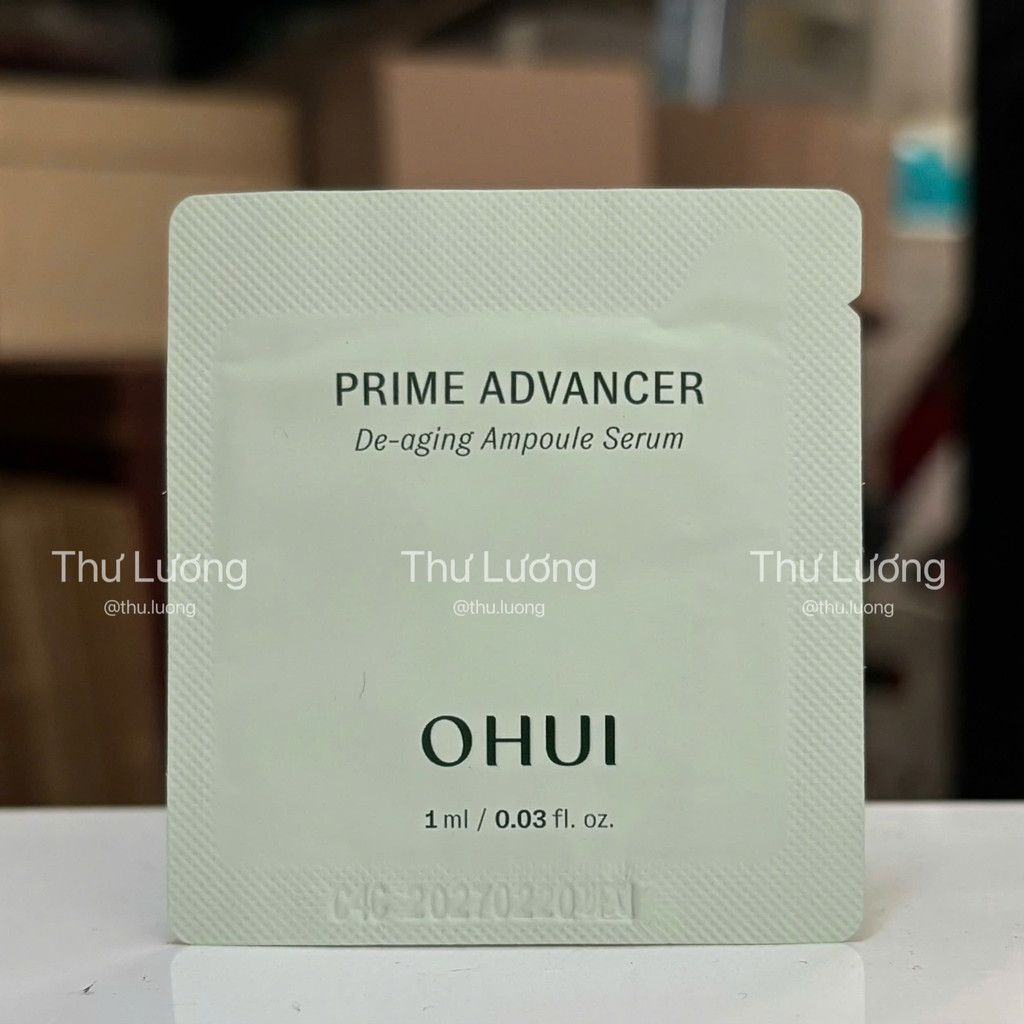 Combo 10 Gói Serum OHUI Prime Advancer De-aging Ampoule Serum 10ml - Cấp Ẩm, Chống Lão Hóa, Giảm Nhăn