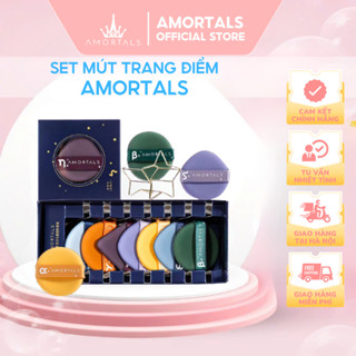 Set Mút Trang Điểm AMORTALS Siêu Mềm Tán Kem Nền Kem Che Khuyết Điểm Tiện Lợi Không Ăn Phấn Đặc Biệt