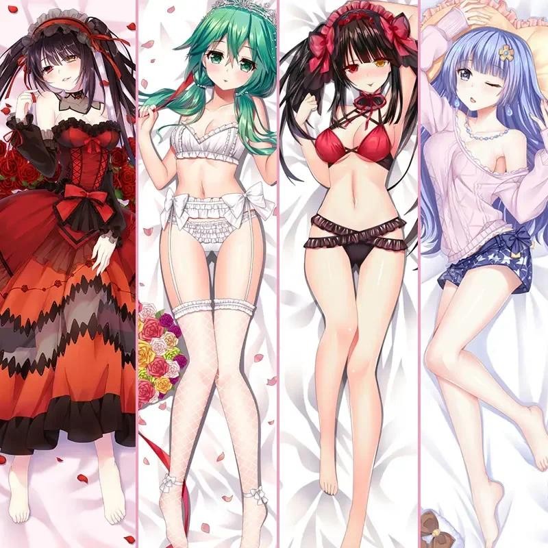 Anime Nhật Bản NGÀY Một TRỰC TIẾP Body Ôm Bao Tokisaki Kurumi Gối Ném Đệm Dakimakura Izayoi Miku Vỏ 