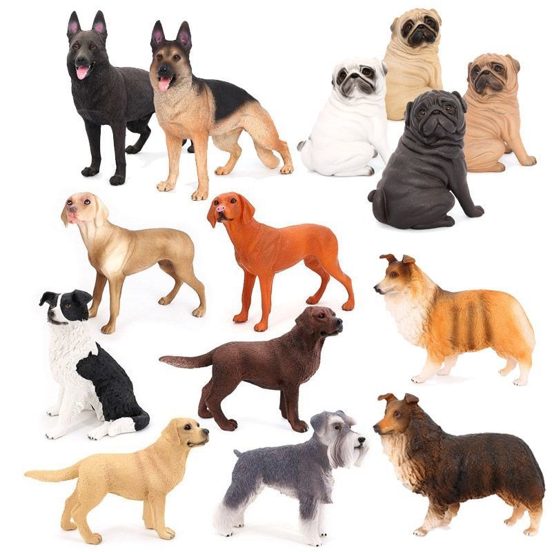 Chó chăn cừu Chó Pug Chó Shiba Inu Golden Retriever Tĩnh rắn Mô phỏng Động vật Mô hình chó