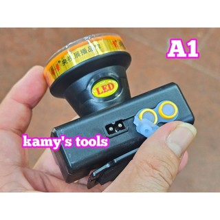 A1 Đèn pin đội đầu LED siêu sáng kamytools