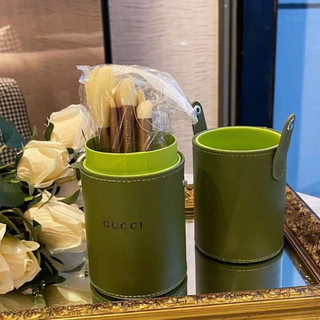Bộ cọ trang điểm 8 mảnh GUCCI Bàn chải phấn mắt / Bàn chải phấn má hồng / Bàn chải phấn lỏng lẻo dành cho nghệ sĩ trang điểm tóc mềm Túi đựng xô lưu trữ đặc biệt