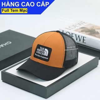Mũ lưỡi trai nón kết the north face thoáng mát vải kaki cotton nâu phối lưới đen form đứng thời trang cao cấp