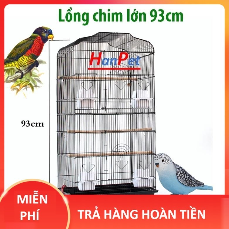 Lồng chim lớn cao 93cm (Lồng Vẹt, yểng, bồ câu) GV