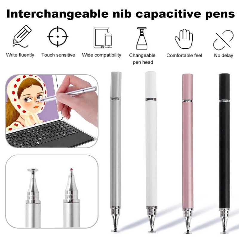 Bút Stylus Cho Màn Hình Cảm Ứng Stylus Đĩa Độ Chính Xác Cao Có Nắp Từ Tính Cho Samsung Galaxy Tab A9 + S9FE / Plus S9 + S8 + S7FE S6 Lite A8 A7