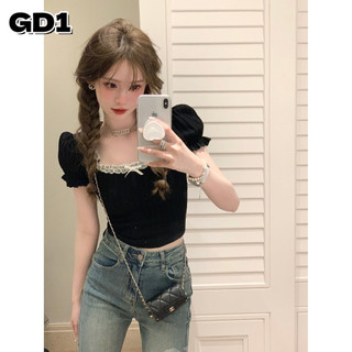 Girl's Paradise áo phông áo thun nữ croptop baby tee Stylish Vintage Phong cách Minimalist WTX2420CYN 17Z240424