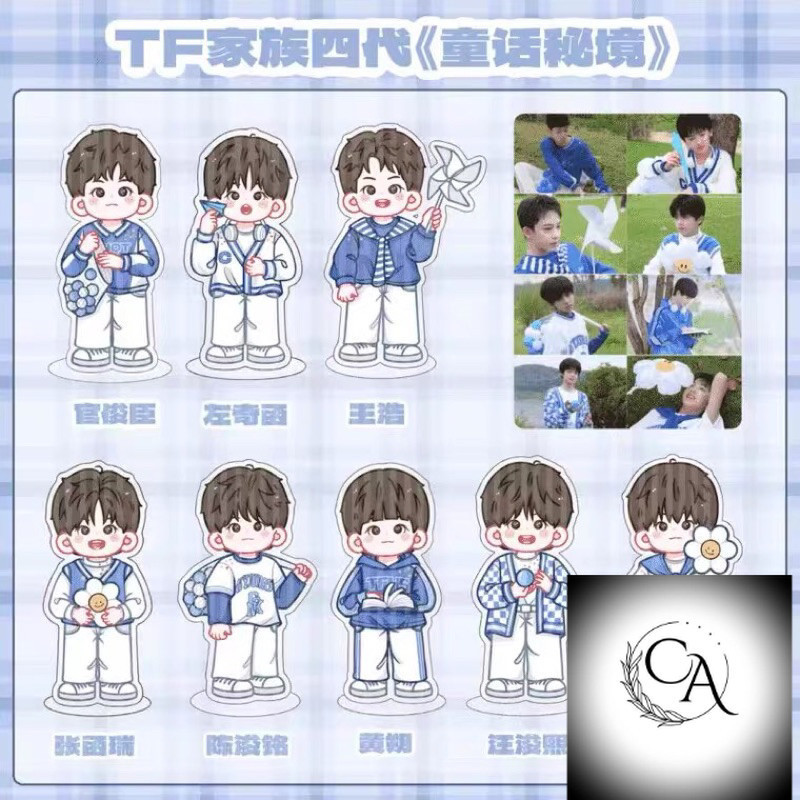 Standee mô hình tượng thành viên nhóm F4 TF GIA TỘC