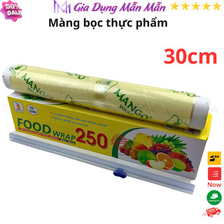 SKU41 - Màng bọc thực phẩm, màng co FOOD WRAP 250, rộng 30cm - Gia Dụng Mẫn Mẫn