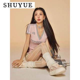 SHUYUE áo phông áo thun nữ croptop baby tee INS Stylish Dễ thương Korean WCS2430A6L 18Z240428