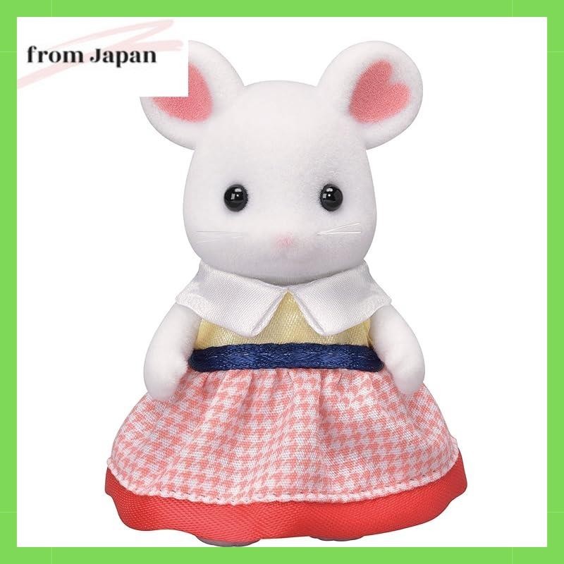 Sylvanian Families Doll [Marshmallow Mouse Girl] Ne-106 ST mark certification 3 years and up Toys Do